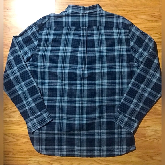 Grayers Clothiers Heritage Flannel Shirt Mens XXL Blue Gray Plaid Button Up NWT - Picture 11 of 12